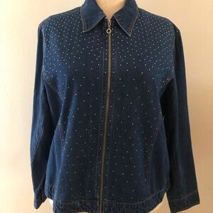 Embellished Silver Bling Jean Jacket